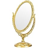 Miroir de poche – design ovale rétro de style européen, plus tendance et attrayant, miroir de coiffeuse vintage