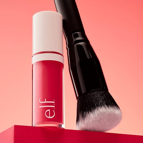 e.l.f. Camo Liquid Blush Brush, Angled Blush Brush Ideal For Applying & Blending Colours On Cheeks, Soft, Dense Bristles - Image 2