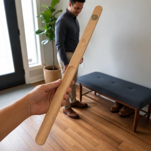 ALTO Wooden Shoehorn Long Handle 21.6” – Premium Beechwood Shoe Horn for Men, Women, Seniors | Wall Mounted | Durable Gift Idea | 3 Colors by ALTO - Image 9