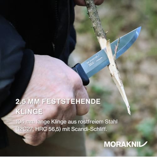 Morakniv Outdoor Messer mit Scheide - Mora Companion S - 2-Pack - Jagdmesser Feststehende Klinge aus Edelstahl - 2,5 mm - Hergestellt in Schweden - Survival Messer für Camping & Jagd