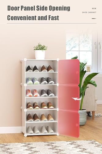 Meuble chaussures modulable étanche à 8 compartiments fermés pour entrée - 7