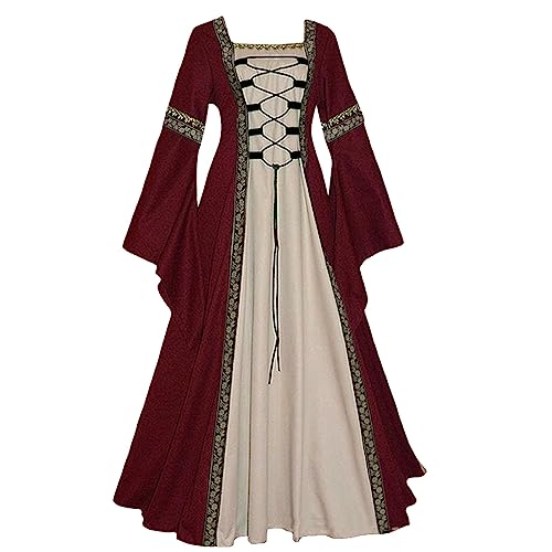 Vestido gótico de manga larga para paseos nocturnos y reuniones bohemias