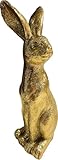 IDEE CADEAU PARFAITE : Que ce soit comme souvenir pour la fête de Pâques ou comme présent spécial pour les amateurs de décoration intérieure exclusive – ce lapin doré sera certainement apprécié dans toute décoration.