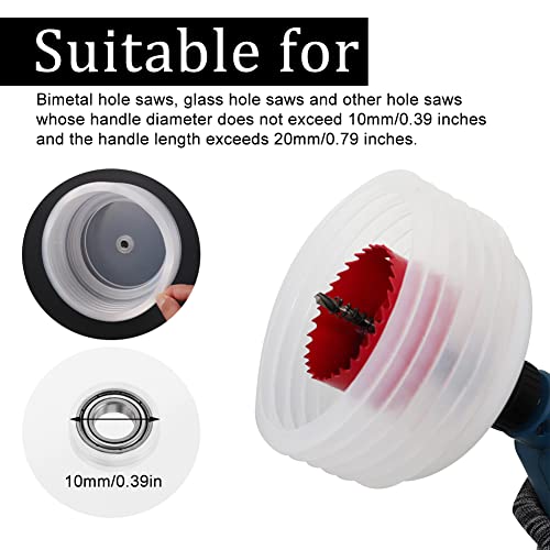 MOVKZACV Hole Saw Dust Shield,Bowl Drill Dust Cover Easy Operate Hole Saw Accessories Elastic Sealing Dust Bowl – Simple Attachment - Image 6
