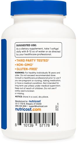 Nutricost ZL08084 Vitamin A 10,000 Iu, 500 Softgel Capsules thumb #3