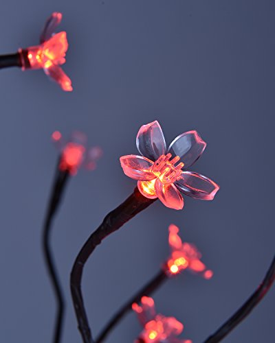 Lightshare Cherry Blossom Lighted Tree 5 Feet, RGB with Remote Control, 16 Color-Changing Modes - Thumbnail 7
