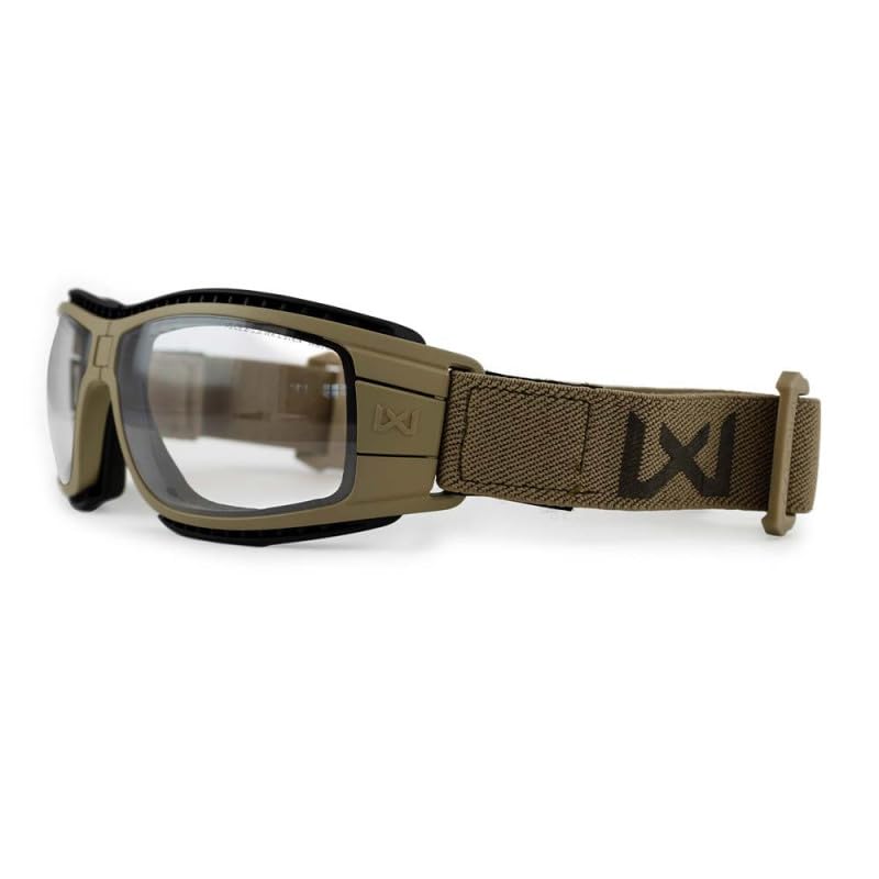 Masque DE Protection BALISTIQUE Pliable Lynx Tan ÉCRANS FUMÉ/INCOLORE