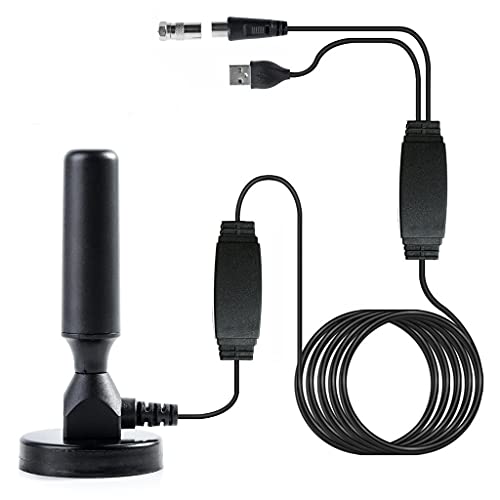 WSSW 300 Mile Range Antenna TV Digital HD Skywire 4K Antena Digital Indoor HDTV 1080p (Black)