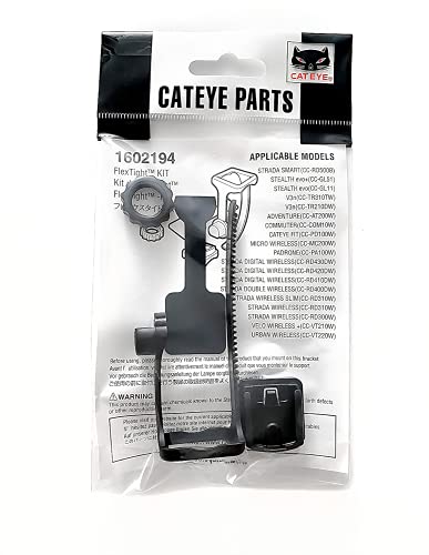 CATEYE FlexTight&trade; Cycling Computer Mount Kit &ndash; Complete FlexTight&trade; Computer Mount Kit, Easy Setup for All Bikes, Fits All Wireless Cycling Computers