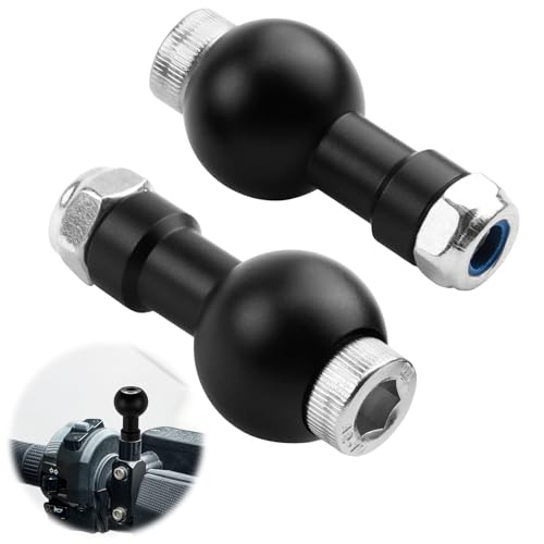 Erweiterbarer Kugelkopf aus Aluminium, 2PCS Kugelkopf mit 17mm Kugelgelenk M6 Gewinde Stativ für Kameras Smartphones Ideal für Fotografen für Studio Outdoor Vlogging