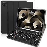 Yeegnar Étui Clavier pour iPad Air 5 2022 & Air 4 2020 10.9 Pouce, Français AZERTY Bluetooth Coque Clavier Compatible avec iPad Pro 11 2022/2021/ 2020/2018 (iPencil Non Inclus)