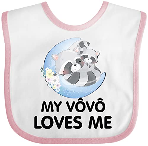 inktastic Raccoon My Vovo Loves Me Baby Bib