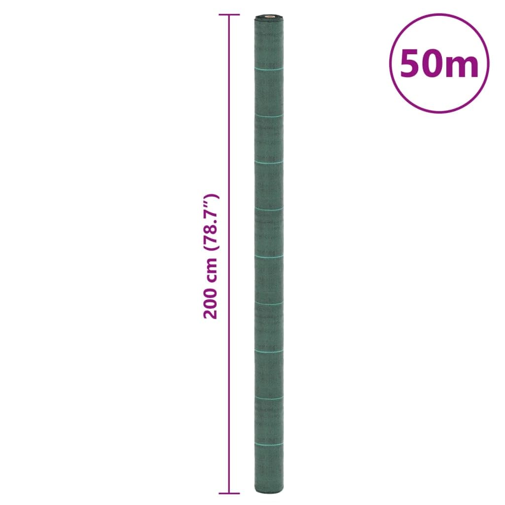 INLIFE Membrana de malezas PP Verde 2x50 m Casa y jardín,Jardín,Jardinería,Mallas antihierbas 7.46kg