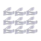 jfqm 50 pièces Argent Voiture Auto Center Console Radio DVD Tableau de Bord Interrupteur Lunette Clip adapté for Nissan