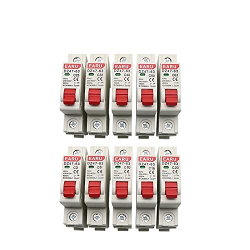 IFBWZYSC DZ47-63 Magnetischer Schutzschalter 10 Stück