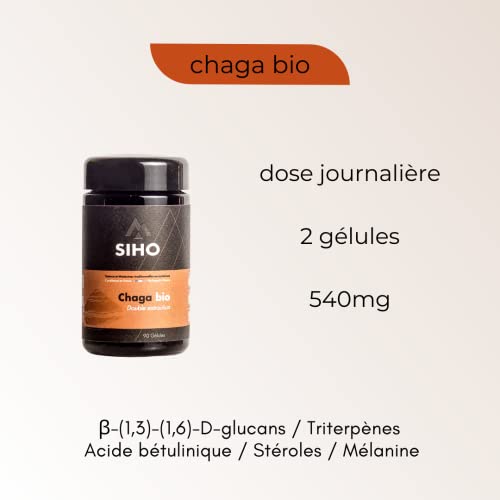 Chaga Bio gélules complément alimentaire santé immunitaire Siho