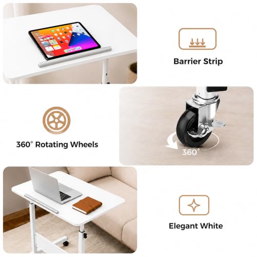 Image of Ant Esports Bravo LT500 Height Adjustable Standing Desk with Wheels, Mobile Walking Pad & Treadmill Desk, Tiltable Laptop Workstation, Sit Stand Computer Table for Home Office, Study & WFH, 60 x 40 cm