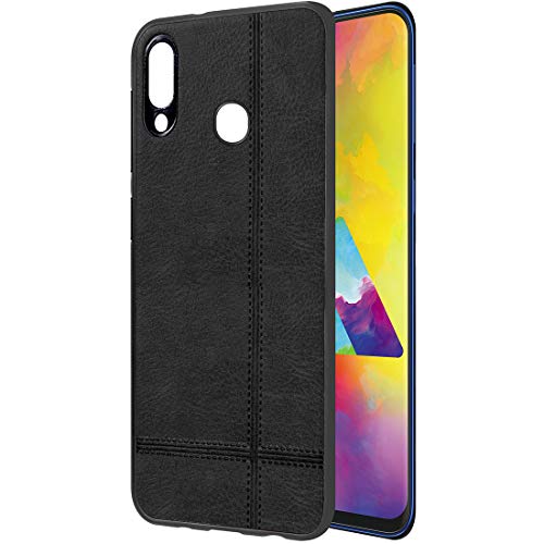 Image of Back Cover for Samsung Galaxy M20 (Leather | Black)