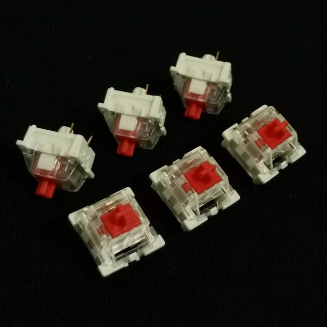 Electronics - Outemu Dust-Proof Switches Mechanical Keyboard Key Blue Silver Switch 3pin Clicky Linear Tactile Compatible Gaming MX Switch (Outemu Red Switch 10PCS)