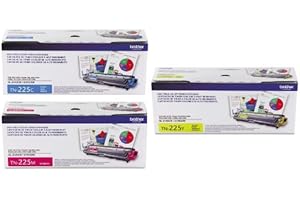 Brother TN225 Toner Cartridge Set: High-Yield Color for Crisp Prints