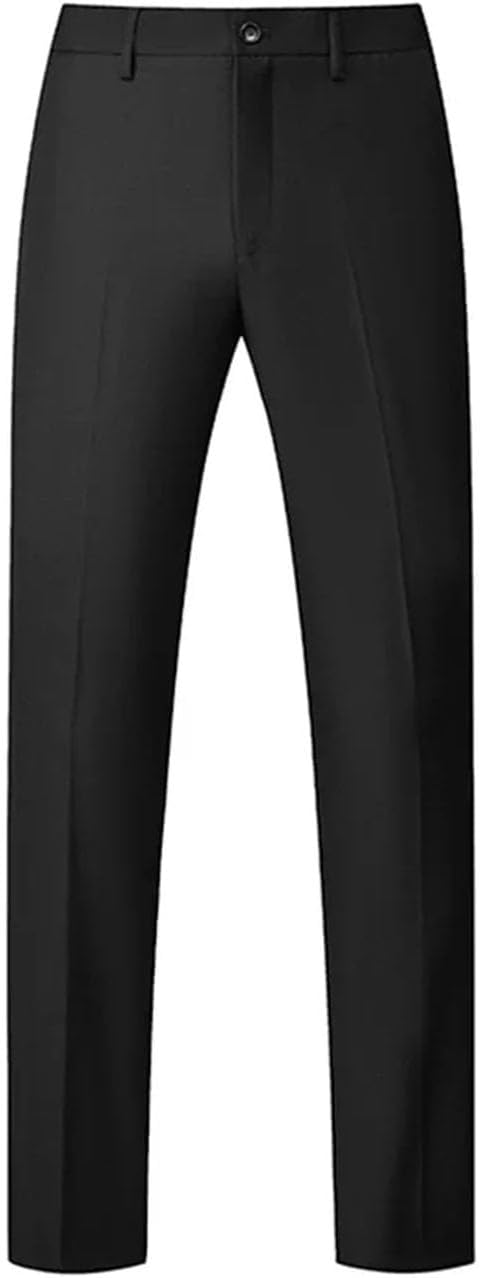 Men's Boutique Solid Color Formal Business Suit Pants Groom Wedding Dress High End Trousers