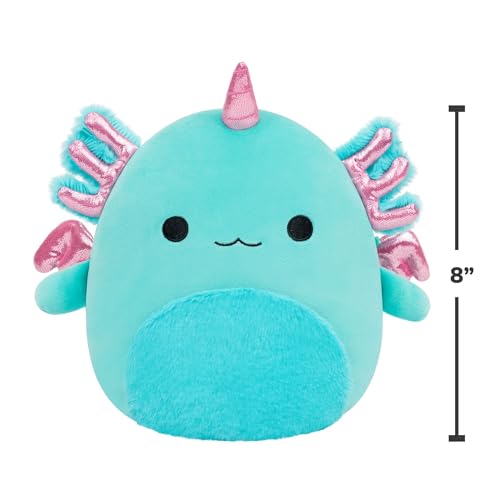 Squishmallows Original 8-Inch Bellamy the Teal Axolotl Alicorn - Image 5