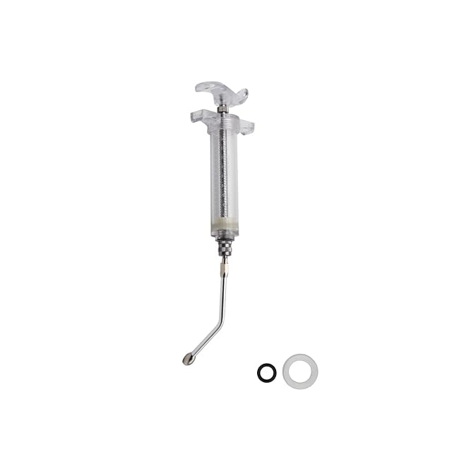Jeringa de 20 ml con boquilla de empapado, dosis ajustable, desmontable, para ganado, pájaros, para gatos