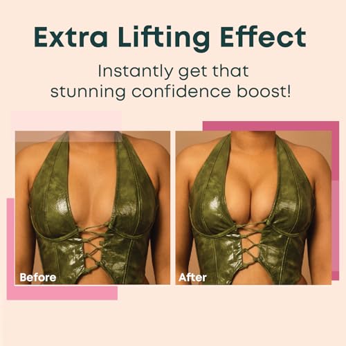 Double Sided Sticky Bra Inserts Reusable | Push Up Lift Self-Adhesive Pads for Strapless, Bikini, Swimsuit, and Sports Bras | Comfortable, Invisible Support for a Natural Look | Long-Lasting - Thumbnail 3