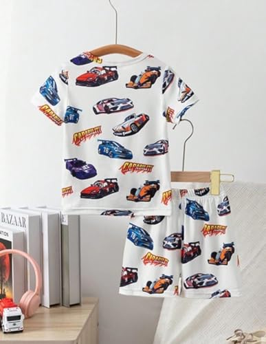 Image of THIIYA KIDS Boys Cotton Co-Ord Set | Printed T-Shirt & Shorts | Soft Comfortable Summer Wear for Kids