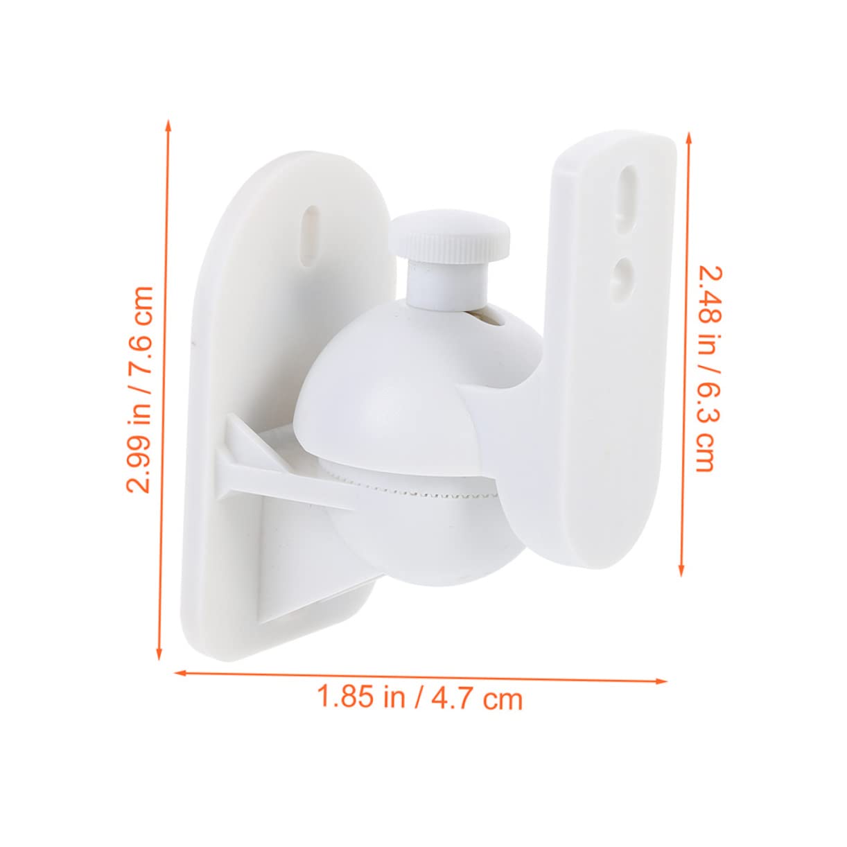Tofficu 4 Pièces Support Mural pour Enceintes Rotatif de Support Ajustable pour Haut Parleurs Installation Facile Design Pratique et Durable pour Profiter Films