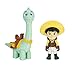 Dino Ranch 6-Figure Pack - Jon and Blitz, Min and Clover, Miguel and Tango - Three 3” Dino Ranchers and Three 4” Dinos, Plus Fence Pieces - Toys for Kids Featuring Your Favorite Pre-Westoric Ranchers