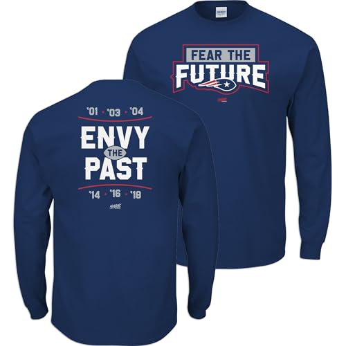 Camiseta Fear The Future de fútbol para Nueva Inglaterra tallas grandes SM a 5XL