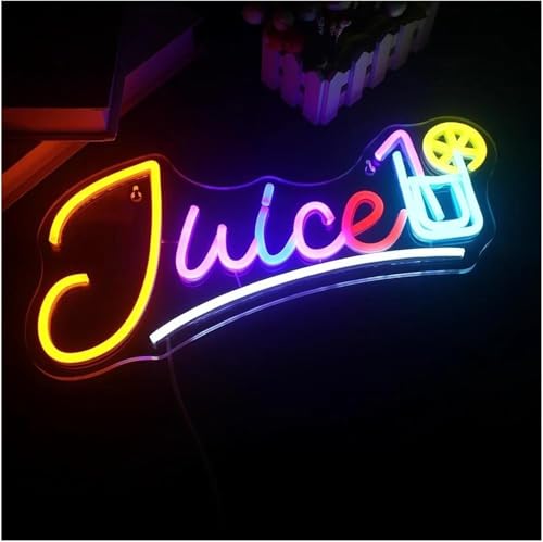 Lampe néon Juice pour rompre la monotonie de vos murs