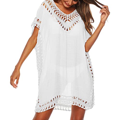 Women Cover Ups Beachwear Hollow Out Beach Dress Bikini Swimsuit Bathing Suit Cover Up
