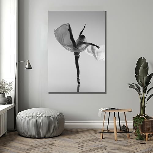 Tableau de ballerine pour décoration de studio de danse et salon moderne - 3