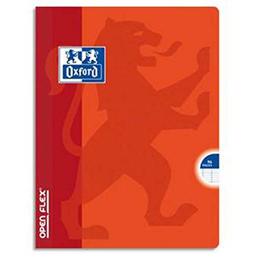 Lot de 10 Cahiers OPEN FLEX piqûre, 96 pages, Format 24 x 32 cm. Grand carreaux seyès. Couverture polypro