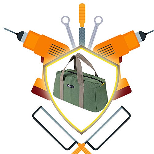 Lasamot Bolsa de armazenamento de ferramentas de manutenção resistente ao desgaste grande e espessa,