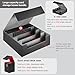 WPGEAR Deck Cases Bundle Hold Up to 5000 Trading Cards, Storage Boxes Set Included 4-Row Case, 4 Small Deck Cases, Game Mat and Foam Divders, Compatible with MTG, Commander, PTCG, Magic Cards