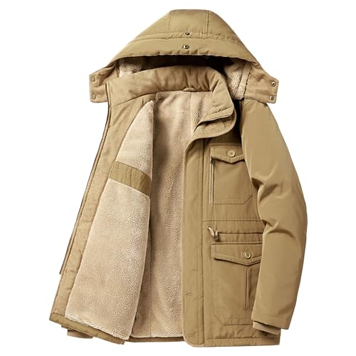 Veste longue en duvet d'hiver imperméable et bombardier lourd