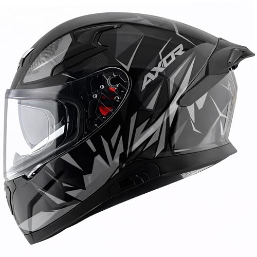 Axor Apex Hunter ISI ECE DOT Certified Full Face Dual Visor Helme...