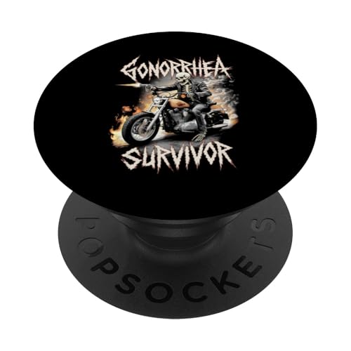 Gonorrhea Survivor Skeleton Meme PopSockets PopGrip