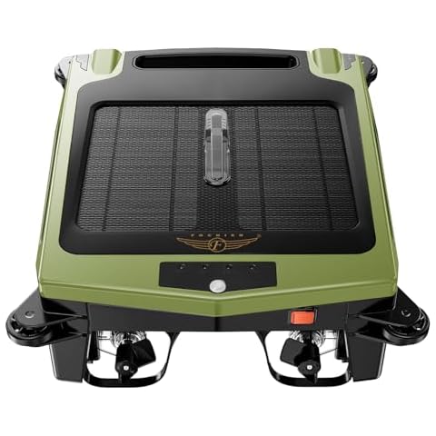 (2024 New) Cordless Robotic Pool Cleaner, Solar Powered Pool Skimmer for Pool Surface with Dual Charging Options, Pool Robot Vacuum with Automatic Obstacle Avoidance, Green Cover