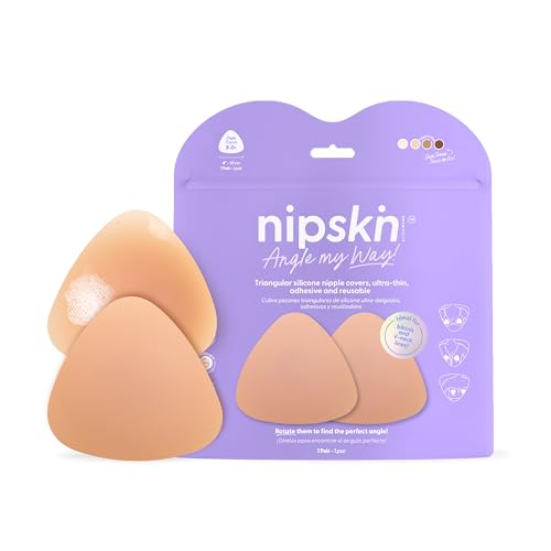 Triangular Ultra-Thin, Reusable, Adhesive, and Hypoallergenic Nipple Covers - For Cup B-D+ -