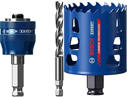 Bosch Professional 1x Expert Tough Material Hole Saw (for Wood with metal, Ø 60 mm, Accessories Rotary Impact Drill)