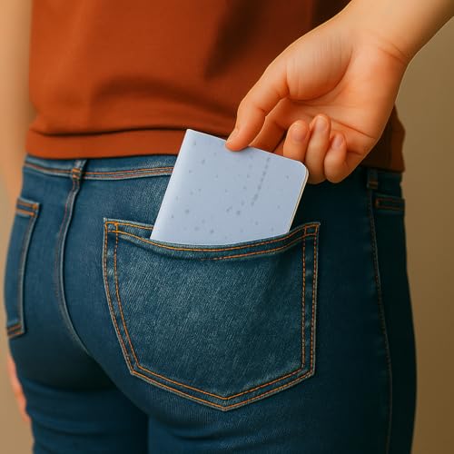 Image of 5 Pack I Eco-Friendly Coffee Husk A6 Business Pad Dairy I 320 Smooth Single Lines Pages I Ideal for Students and Professionals (Celestial Blue)