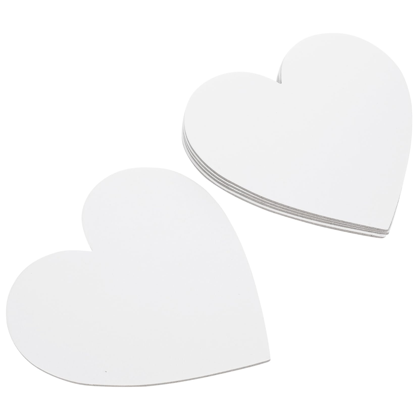 Housoutil 5Pcs Heart Shape Cotton Drawing Boards Thicken Art Painting Panels for DIY Projects for Students and Hobbyists Blank Canvas for Indoor Outdoor Use