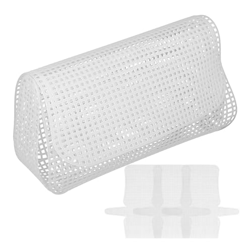 Image of DIYEAH Plastic Mesh Canvas Sheets for Crochet Bag 4pcs White 2mm Grid Plastic Canvas for Cross Stitch 13.97 X 12.99 Inch