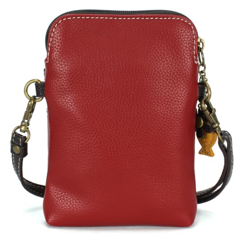 Image of CHALA Cat Collection Cell Phone Crossbody Purse-Women PU Leather /Canvas Multicolor Handbag with Adjustable Strap