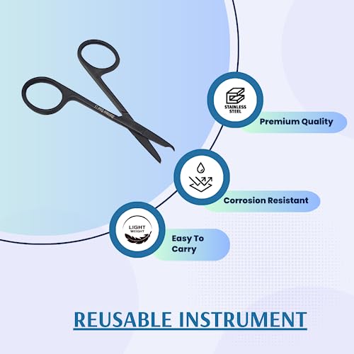 High Tech Instruments HTI-U-STITCH-VARIATION 2 Spencer Stitch Scissors Stainless Steel thumb #4