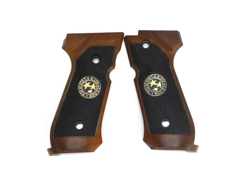 Grip M9 STARS WE marron et noir pour vos parties d airsoft